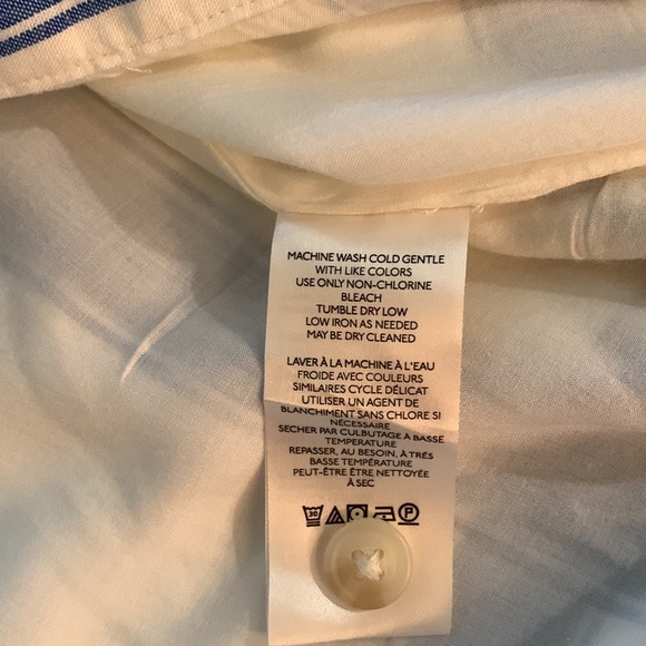 Anthro Maeve Linen Asymmetrical Button Skirt- Side Zipper-Decorative Side Tie - Picture 5 of 7